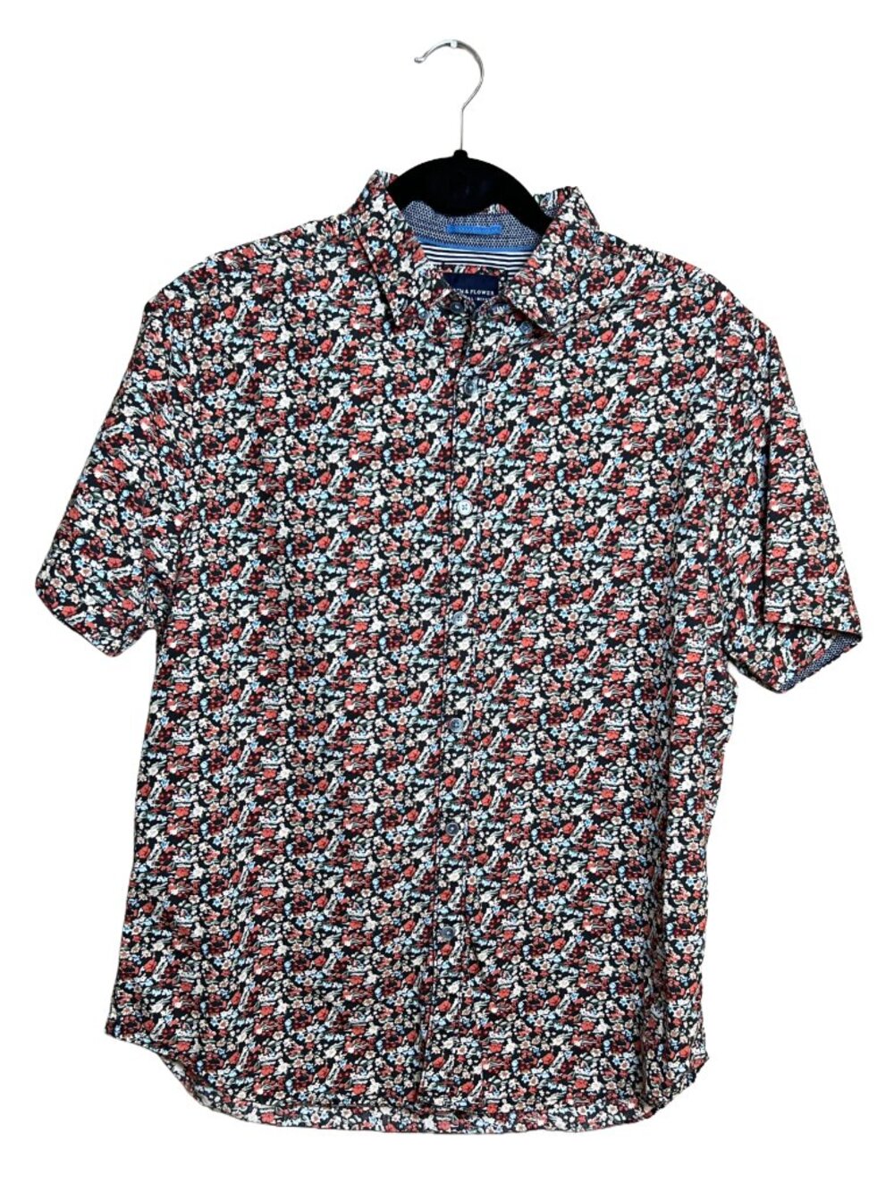 Denim & Flower Ricky Singh Floral Button Down Slim Fit L